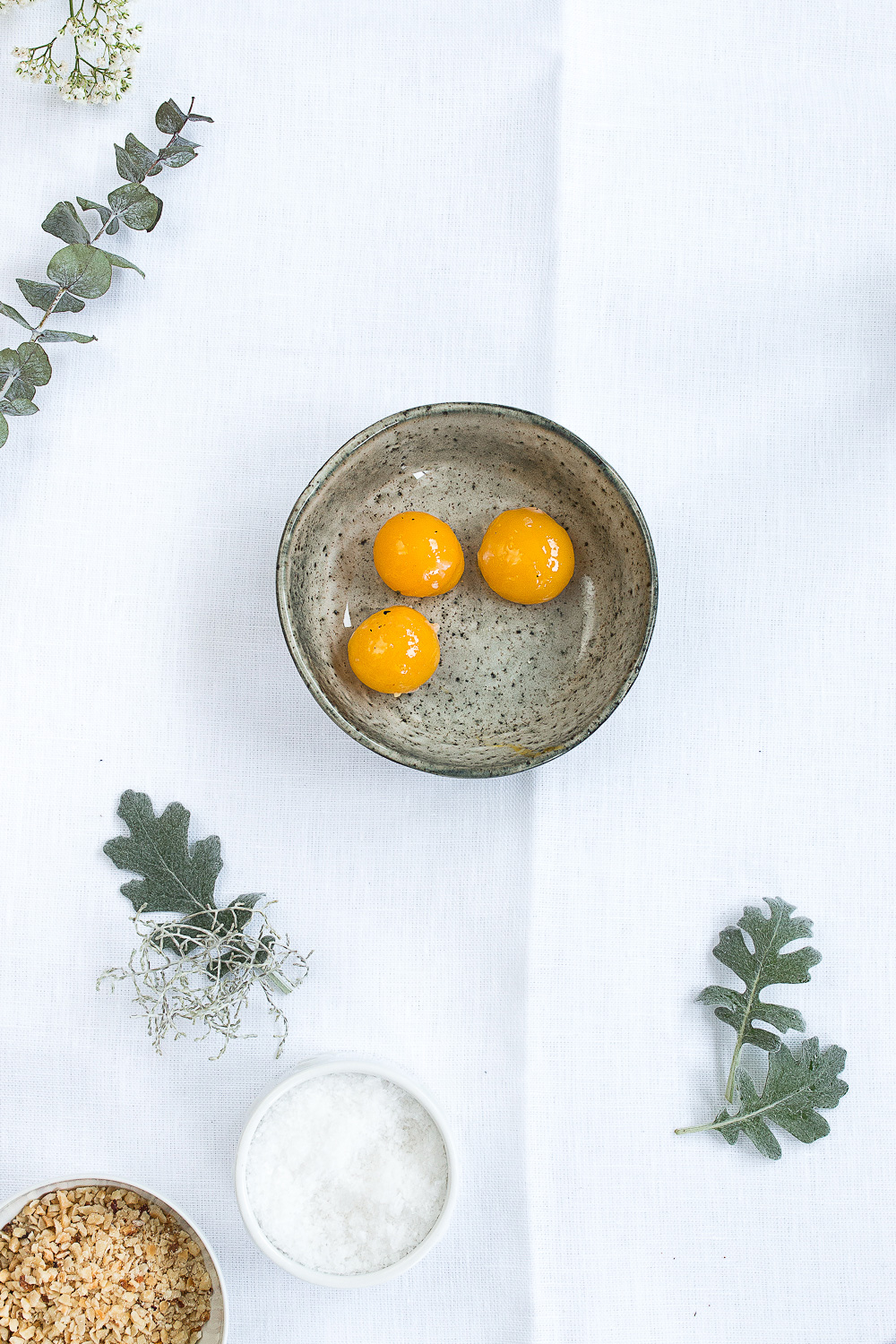 Onsen-Ei | gerösteter Blumenkohl | Haselnuss-Crunch | Seelenschmeichelei